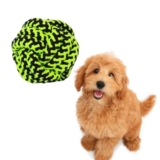 PETBABAS Cotton Rope Balls for Dogs and Pets |Puppy Toys Small Rope Balls for Teething |Durable Chew Cotton Rope Balls |Pet Friendly Washable Dog Toy Rope Ball for Small and Medium Dogs (Green)