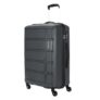 Kamiliant American Tourister Harrier|Cabin Trolley Bag Small Size (56 cms) for Travel| Hard Case Polypropylene (PP) Suitcase|360° 4-Wheel Spinner Luggage Trolley|Combination Lock|Iron Grey