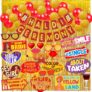 Wobbox Haldi Ceremony Decorations Items, Haldi Decoration Items, Haldi Mehandi wedding Decoration Items-FP3830, 1 banner,bunting banner,party props and balloons