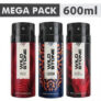 Wild Stone Ultra Sensual , Red & legend (200 ml Each) Deodorant Spray  –  For Men(600 ml, Pack of 3)