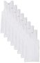 Rupa Jon Men 100% Cotton Standard Fit Sleeveless Vest | Fabric | Round Neck | Pack of 9 White, XL