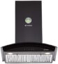 Faber 60 cm 1095 m³/hr curved glass Kitchen Chimney (HOOD FEEL 3D T2S2 BK TC LTW 60, Baffle Filter, Touch Control, Black), Free 1 Year Extended warranty