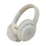pTron Studio Classic w/ 75Hrs Playtime, Wireless Over Ear Headphones w/HD Mic & TruTalk AI-ENC Calls, Low-Latency Game & Music, Deep Bass, BT5.4, Dual Device Pairing, & Type-C Fast Charging (Beige)