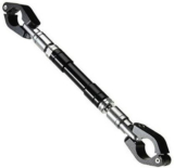 BikerZ Gallery BG H-R 25336 Clip-on Handle Bar(Black, Silver)