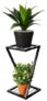 Amazon Brand – Solimo Stylish Metal Plant Stand (New Z Shape X Shape) (Set of 1, 40 cm stand) | Strong Legs Perfect Metal Stand for Planter Indoor and Outdoor