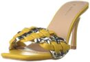 Van Heusen womens Flatform Heeled Sandal, Mustard, 6 UK