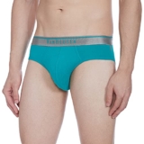 Van Heusen Cotton Men Anti Bacterial Briefs – Colour Fresh, 4 Way Stretch, Moisture Wicking_30001_Tropical Green_S, Small