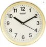Kadio Analog 20 cm X 20 cm Wall Clock (Beige, with Glass, Standard)