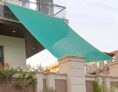 Bindian High Density Multipurpose Green Shade Net, Square Sun Shade Sail Canopy for Balcony, Garden, Patio, Swimming Pool, 75% UV Protection, Niwar Material, 10×6 Feet