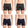 Pepe Jeans Innerwear Cotton Solid Trunk for Men – XL (Pack of 4) Charcoal Melange
