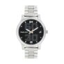 Fastrack Bold Quartz Analog Black Dial Silver Stainless Steel Strap Watch for Guys, Men- NT38051SM07