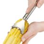 2 in 1 Stainless Steel Julienne Vegetable Peeler Multi-Functional Fruit & Veggie Shredder Slicer and Grater for Potatoes, Carrots, Cucumbers (Corn Peeler)