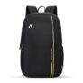 Aristocrat Nova 15L Laptop Backpack for Men & Women with Bottle Pocket | Padded Shoulder Straps, Multi Compartments | Travel & College Bag | Dark Black