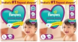 Pampers Active baby Tape Style Baby Diapers, Large (L), 100 Count, 9-14 kg, Adjustable Fit with 5 Star Skin Protection (Pack of 2)