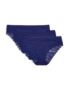 Marks & Spencer 3pk Flexifit™ Lace Brazilian Knickers