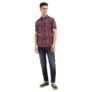 Levi’s Men Cotton Geometric Slim Fit Shirt (32908-0325_Red, Small