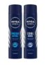 Nivea Unisex Fresh Active Deodorant Spray (Active Deo + Cool Kick Deo), 1 Count