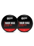 Beardo Stronghold Hair Wax, 50gm (Pack of 2) | Crystal Hair Wax | Hair Wax Men | Styling Wax | Glossy Finish | Shine | Strong Hold, Restylable Anytime, Easy Wash Off Hair Wax
