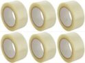 CRAE Packaging Transparent Cello Tape For Office, Home and E-Commerce Packing | 1INCH Diameter | 100 Meter | Pack of 6