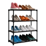 KEEKOS Portable Shoe Rack for Home Plastic with Door,Adjustable Plastic Shoe Rack for Bedroom/Outdoor Waterproof, Shoe Storage Organizer,with Shelves