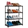 KEEKOS Portable Shoe Rack for Home Plastic with Door,Adjustable Plastic Shoe Rack for Bedroom/Outdoor Waterproof, Shoe Storage Organizer,with Shelves