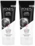 POND’S Pure Detox Face Wash 200 g, Daily Exfoliating & Brightening Cleanser, Deep Cleans Oily Skin – With Activated Charcoal for Fresh, Glowing Skin (Pack of 2)
