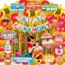 Wobbox Shubh Annaprashan Decoration Items Set which Includes Baby annaprashan Ceremony Props, Subh Annaprashan Banner, Rice Ceremony Decorations Items(62 Pcs Set)(FP5737)