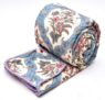 COZY FURNISH Super Soft Double Bed Dohar 84×96 Inches, Brushed Microfiber Cotton AC Blanket, Lightweight Flannel Throw, Lahariya Fabric Edging, Summer & AC use Mild Winter, Machine Washable