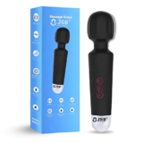 JSB HF56 Pro Rechargeable Full Body Massager for Pain Relief, Cordless Handheld Vibration Massage Machine (Black)