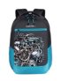 Gear Graffitti 29 Ltrs Grey-Lake.Blue 3 Compartments School Standard Backpack With Raincover (Bkpgrftrc0454)