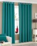 Galaxy Home Decor Solid Plain Curtains for Door 7 Feet, Pack of 2, Aqua