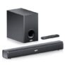 Mivi Fort Hip-Hop 1000 Soundbar | 180 Watts Home Theater Speaker | 2.1 Channel Sound Bar for Smart TV with Wired Subwoofer | Bluetooth v5.3 | Multiple EQ & Input Modes | Made in India