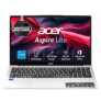 Acer Aspire Lite 12th Gen, Intel Core i5-12450H, Office 2024 + M365 Basic, 12GB RAM/512GB SSD, 39.62cm 15.6″ FHD IPS Display, Win 11 Home, Pure Silver, 1.7KG,AL15-52H, Backlit KB, Thin & Light Laptop