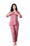 Ichaa Women’s Rayon Purple Summer Printed Top and Pyjama Night Suit or Lounge Wear Set
