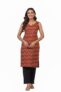 Women’s Cotton Red Floral Kurti
