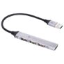 Zebronics 200HB USB 3.0 4 Port hub with Hi Speed Data Transfer, Aluminum + ABS Body, 15cm Cable, Sleek Design and Plug Play Usage