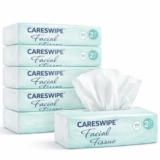 Careswipe Tissue Paper Box | 2 Ply Facial Tissue | 600 Pulls | 100 Pulls x 6 Packs | Soft & Absorbent Face Tissue for Home, Office & Car Use