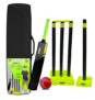 Jaspo CRIC Addict Plastic Cricket Bat Set Combo with Soft Cricket Ball for Kids (Size-5 (8 yrs to 12 yrs))