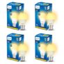 Philips 9-Watts B22 LED Warm White LED Bulb, Pack of 4, (Ace Saver)