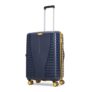 Aristocrat Medium Airpro Plus Check-in 66 Cm() 8 Wheel Spinners Trolley Bags for Travel Hard Case Luggage, Lightweight Bag with TSA Lock & Anti-Theft Zipper(Blue), Black