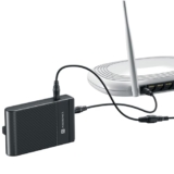 Portronics Power Plus II Mini UPS for 12V-3A WiFi Router Broadband Modem, Backup Upto 4 Hours, Current Surge Protection, UPS Power Backup for WiFi Router Modem During Power Cuts (Black)