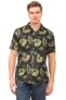 ENCIGER Mens Printed Casual Shirts Short Sleeves Button Down Tropical Shirts (MS1_Black Yellow_M)