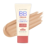 Glamveda BB Cream Lightweight Foundation | Dark Skin Tone BB Cream for Women With SPF 50++++ | Instant Spot Coverage | Light Make-up Glow | Non-Sticky & Waterproof | Colour Correction – 30g