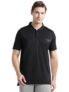 Wildcraft Men Stripe Jacquard Polo T-Shirt-Black