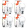 Orient Electric 9W High Glow LED bulb| 180-degree wide beam angle| Voltage surge protection up to 4 kV| 6500K, Cool White| B22d base| Made in India| Pack of 4