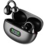 Fire-Boltt Aero Clip OWS Earbud w/Clip-On Fit, Custom EQ, Wireless Bluetooth TWS,50H Playtime, 50ms Low Latency, Display on Charging Case, App Support, Touch Controls, Gaming & Music – Midnight Black