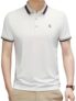 Louis Sense Polo T-Shirt for Men || Mens T Shirt || Polo t Shirt (POLO-01-WHITE-S)