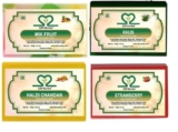 S2M Herbal Handmade Soap Combo Kit 10 – Pack of 4 (Haldi Chandan, Strawberry, Khus, Mix Fruit Soap) (|Gift Pack For Glowing Skin | (4 x 125g) (4 x 125 g)