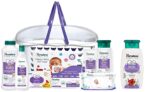 Himalaya Baby Gift Pack Basket,Pack of 1 Set,White & Himalaya Gentle Baby Shampoo (200ml)