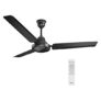 Goldmedal Geo Fox 1200 mm BEE Certified 5 Star Rated Standard Ceiling Fan For Home and Office | Remote Control | Speed Control | Optimum Air Delivery | 2 years Warranty (Black)